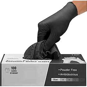 PRAIMA PBNG060824 Disposable Nitrile Black Powder-Free (100-pack)