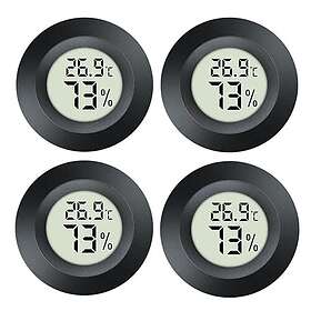 JEDEW Digital mini Hygrometer, Temperatur- och Fuktighetsmätare för Växthus, Reptil, Gitarrfodral, Fahrenheit eller Celsius (4)