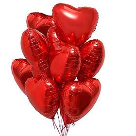 Jonami Foil Balloon Red 25-pack Heart Shape