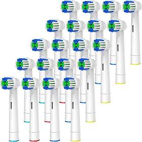 GENKENT Replacement Toothbrush Heads Compatible with Oral B Braun 20-pack