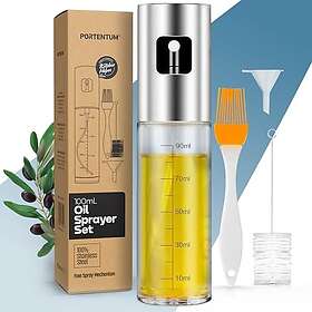 PORTENTUM Bouteille Pulvérisateur 100 ml Acier Inoxydable