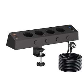 Sixiol 4-Way Individually Switched Power Strip with 4x USB-C and 2x USB-A 2m