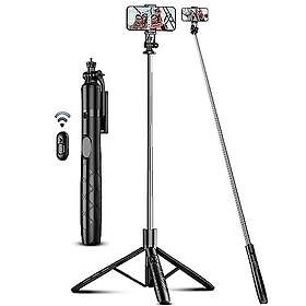 SelfieShow Q16SS 180 cm Jalusta ja Selfiekeppi Irrotettavalla Kaukosäätimellä Äl