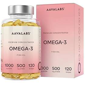 AAVALABS Omega-3 Fiskolja 1000mg 120 st
