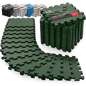 BeMaxx Gym Floor Interlocking Foam Mats 18 Piece