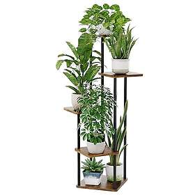 Bamworld Support de Plante 5 Niveaux Brun HTMYX-5T-BLK