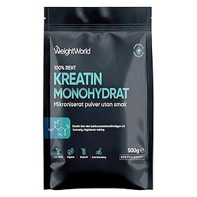 WeightWorld Micronized Creatine Monohydrate Powder 500g