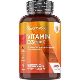 WeightWorld Vitamin D3 2000IE 400 tabletter