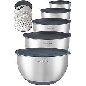 Winzbacher Rostfritt Stål Blandningsskål Set 5-delar