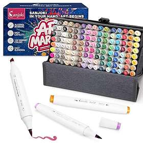 SANJOKI XY-160L Markör Pensel Fin Djärv (120-pack)