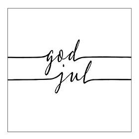 Ambiente Servett 33x33cm 20-pack Vit/Svart