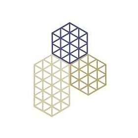 Zone Denmark Triangles Grytunderlägg 24cm Khaki