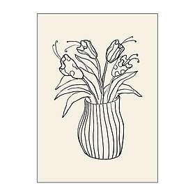 Poster Juliste Juliste Maljakko Luonnos 50x70 cm