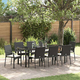 vidaXL Ensemble de meubles de jardin avec coussin 9 Pièces 3380084