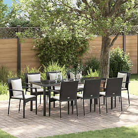 vidaXL Garden Lounge Set med Kudde 9 Pieces 3380077