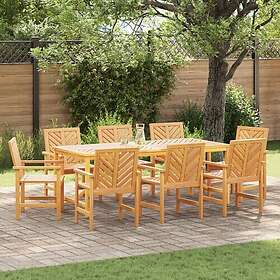 vidaXL Garden Dining Set 9 Pieces 3154117