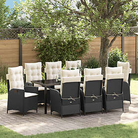 vidaXL Garden Lounge Set with Cushions 9 Pieces 3380483