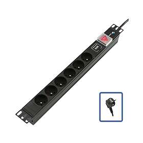 Lanview TUPS047 6-Way Surge Protected Power Strip