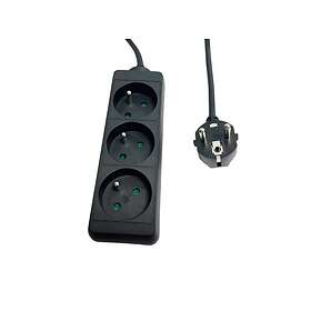 MicroConnect MC-PS030150FRB 3-Way Power Strip 1.5m