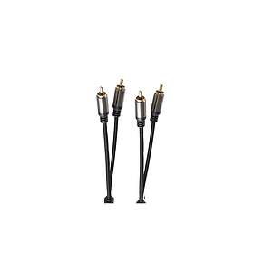 Shiverpeaks 2 x RCA Ljudkabel 2.5m BS20-41255