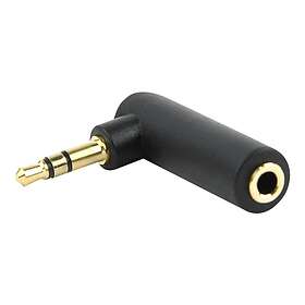CableXpert A-3.5M-3.5FL Mini-Phone Stereo 3.5mm Hona till 3.5mm Hane Högervinklad Adapter