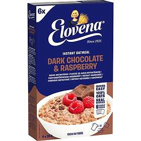 Elovena Havregrynsgröt Mörk Choklad Hallon 210g