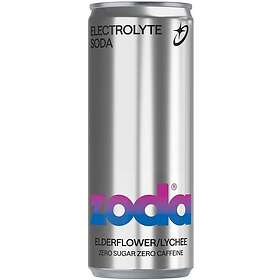 Zoda Elderflower & Lychee Läsk Burk 0.33l