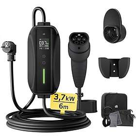 dé Laddare Schuko - Typ 2 16A 1-fas 3.68kW 6m