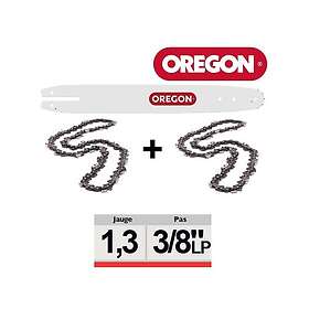 Oregon 543484 Guide-Chaîne et Chaîne de Tronçonneuse 16" 3/8" 1.3mm 55DL