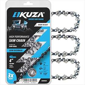 KUZA 3670000028 Motorsågskedja 1/4" 1.1mm 28DL 3-Pack