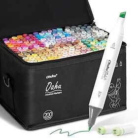 Ohuhu Oahu Series Alcohol Markers Dual Tip (200 Colors)