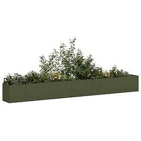 vidaXL Vert Kaltroulé Acier 360x40x40cm 860699