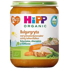 HiPP Barnmat Bulgur med Grönsaker & Kalkon 12m 250g