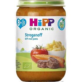 HiPP Färdigrätt Nötkött Stroganoff med Pasta 8M 220g