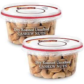 Tropgo Cashew Nuts Roasted Unsalted 2x180g