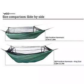 DD Hammocks Frontline King Hengekøye Grønn