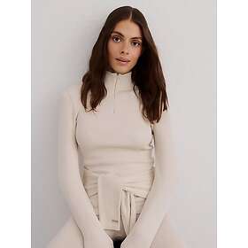 Aim'n Ribbed Wool Halv Zip Sweatshirt (Dam)