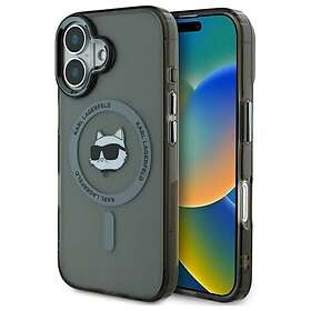 Karl Lagerfeld IML Metal Choupette Head Case med MagSafe för iPhone 16 Plus