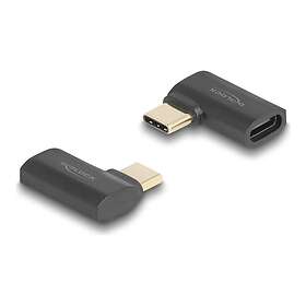 DeLock 60245 USB-C (Hane) till USB-C (Hona) Adapter Vinklad