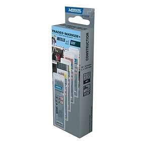 Markal Trades-Marker+ Dry Refills (6) Marker Refill Graphite 6-Pack