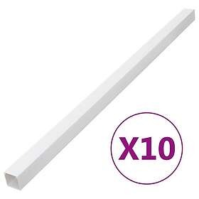vidaXL Cable Trunking 100x40 mm 10 m White