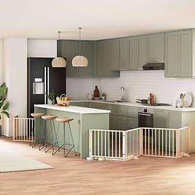 vidaXL Dog Gate 10 Panels Foldable 800cm