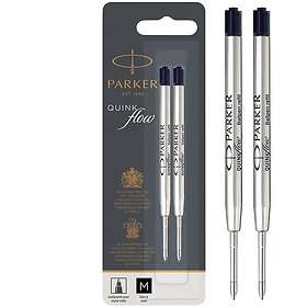 Parker Quink MPN 1950372 Kuglepenpåfyld Medium Sort 2-Pack