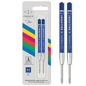 Parker Quinkflow 269312 Kulspetsrefill Medium Blå 2-Pack