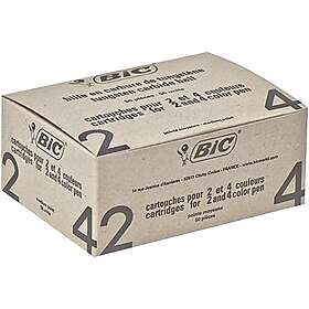 BIC 4 Colours 400814509 Kulspetsrefill 0.4mm Röd 50-Pack