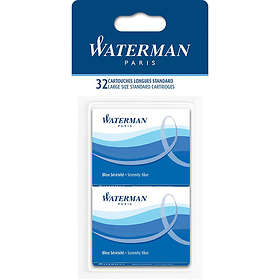 Waterman S0713001 Ink Cartridge 32-Pack Blue