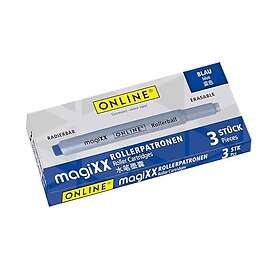 Online MagiXX Bläckpatron 0.7mm Blå 3-Pack