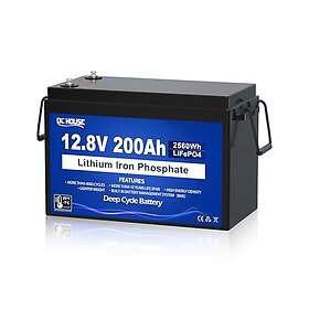 DCHOUSE LiFePO4 12V 200Ah 4000-10000 Cycles