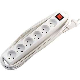 E-Line 6-vägs Grenuttag Med Strömbrytare 3m SOL-8531105