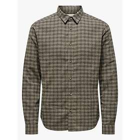 Only & Sons Gudmund Langermet Rutete Skjorte (Herre)